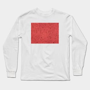 Red Marble Texture Long Sleeve T-Shirt